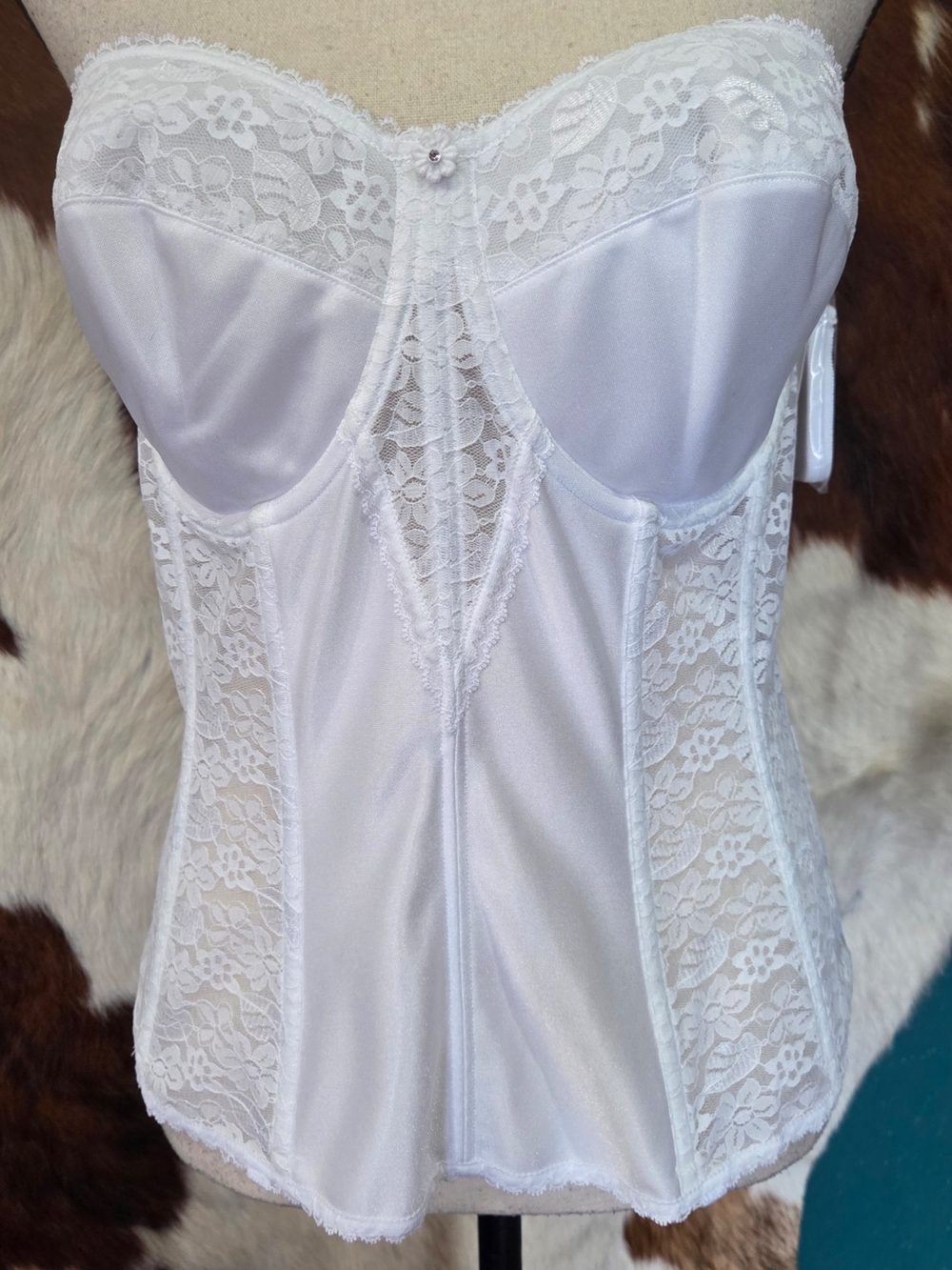 White Lace Bustier Corset - Women Intimates & Sleepwear